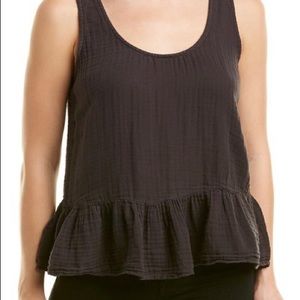 Michael Stars Peplum Cotton Tank Size M. NWOT